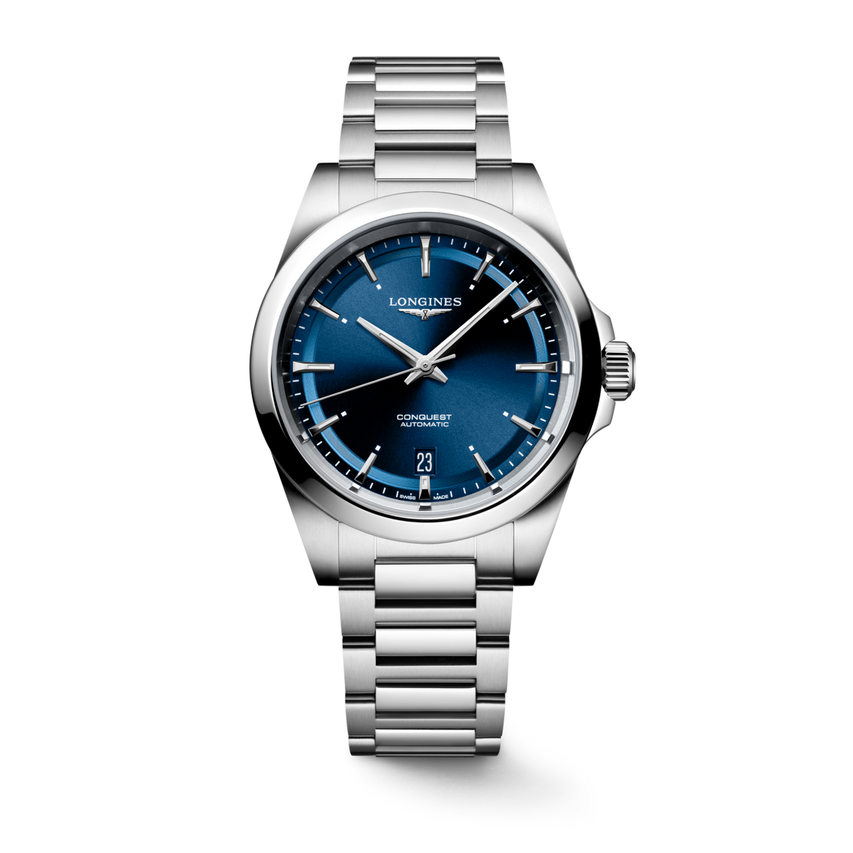 Longines Conquest 38mm Blue Dial Steel Men's Watch L37204926