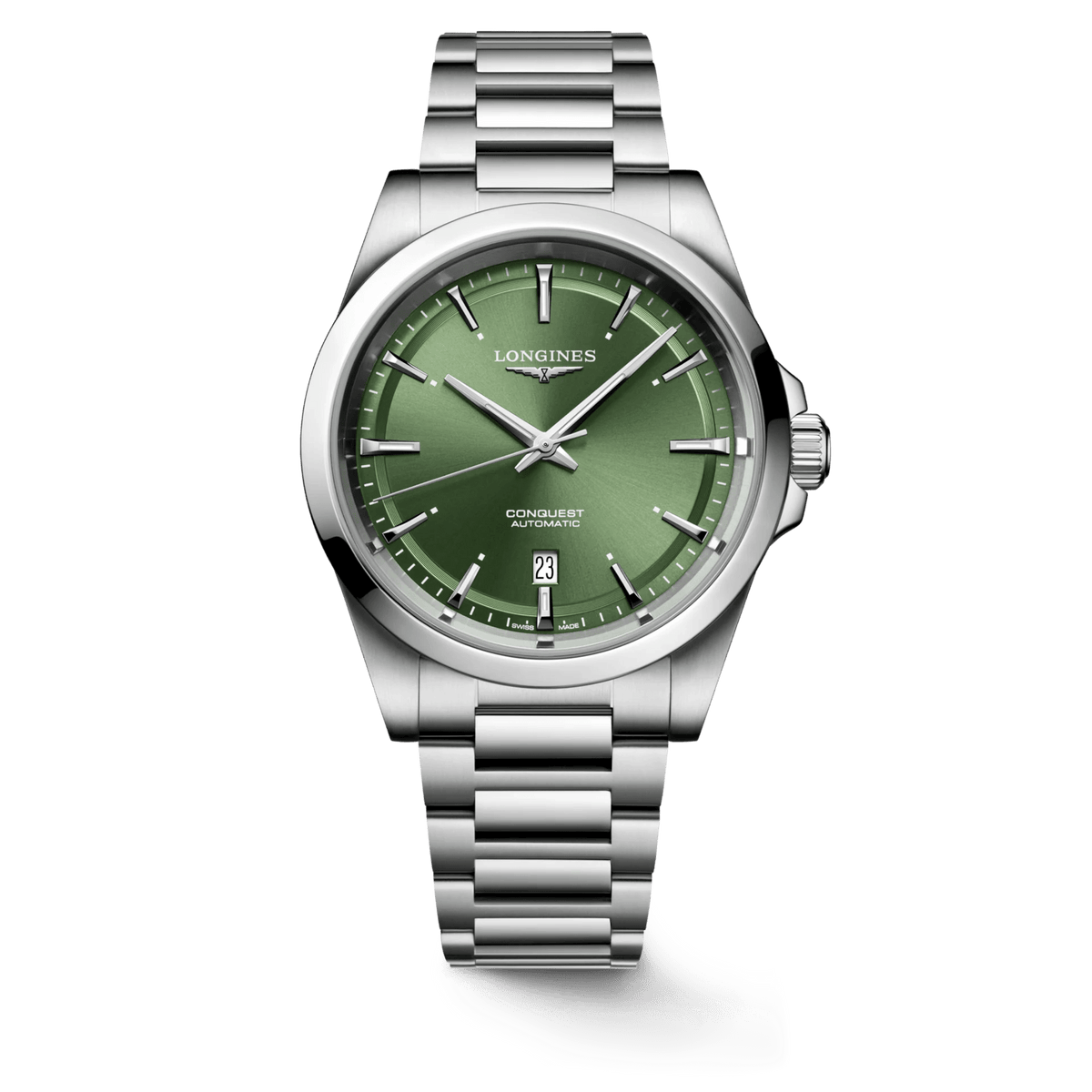 Longines Conquest 2023 41mm Green Dial Steel Men's Watch L38304026