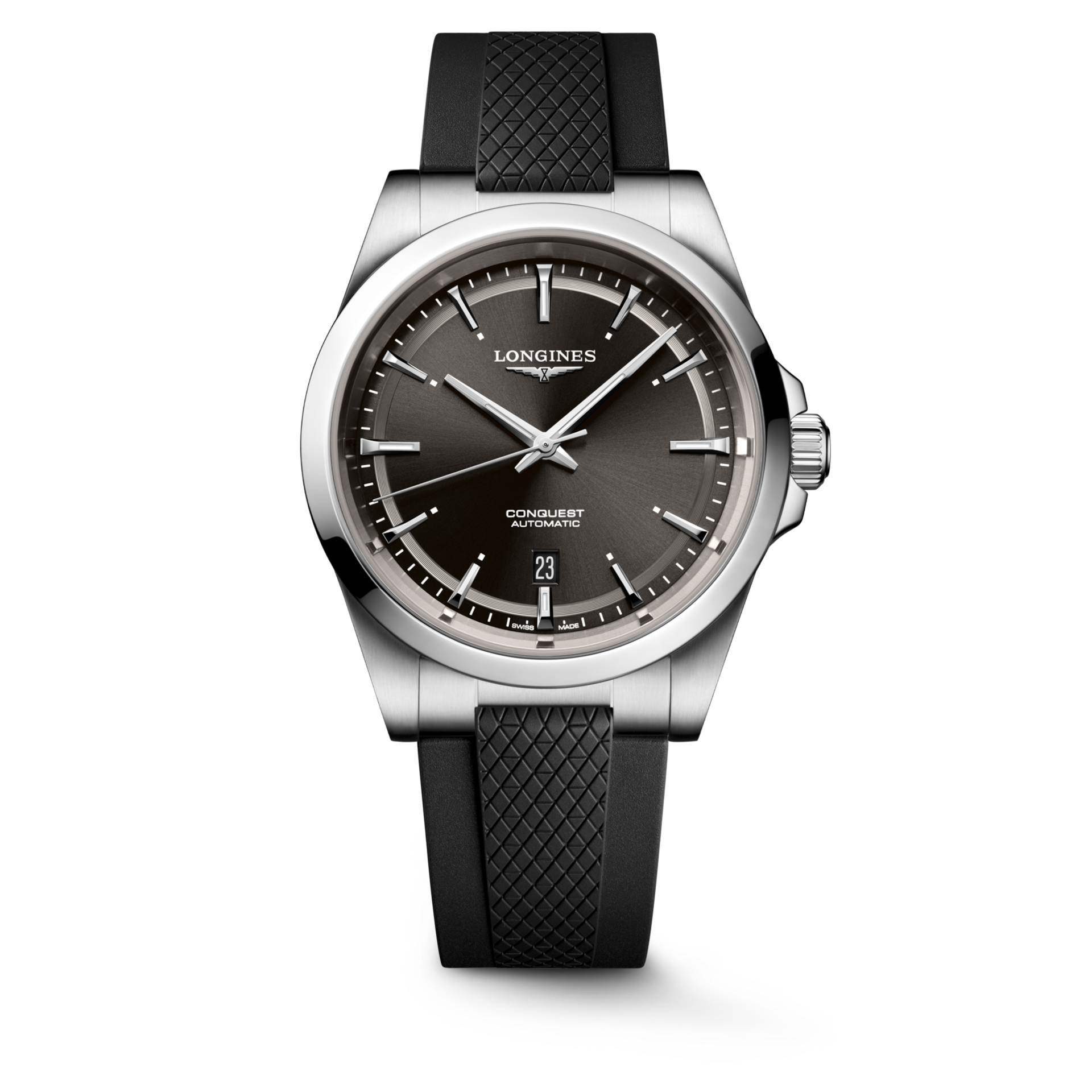 Longines Conquest 41mm Sunray Black Dial Men's Watch L38304529