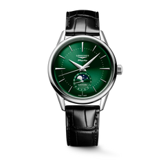 Longines Flagship Heritage 38.5mm Moonphase Green Dial Men's Watch L48154022