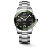 Longines HydroConquest 41mm Black Dial Green Ceramic Bezel Men's Watch L37814056