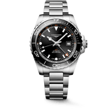 Longines HydroConquest GMT 43mm Black Dial Steel Men's Watch L38904566