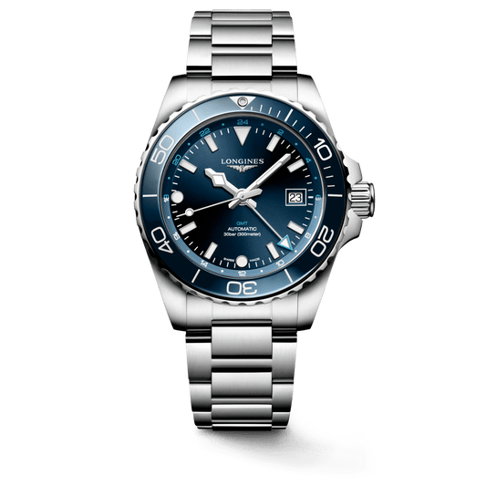 Longines HydroConquest GMT 41mm Blue Dial Steel Men's Watch L37904966