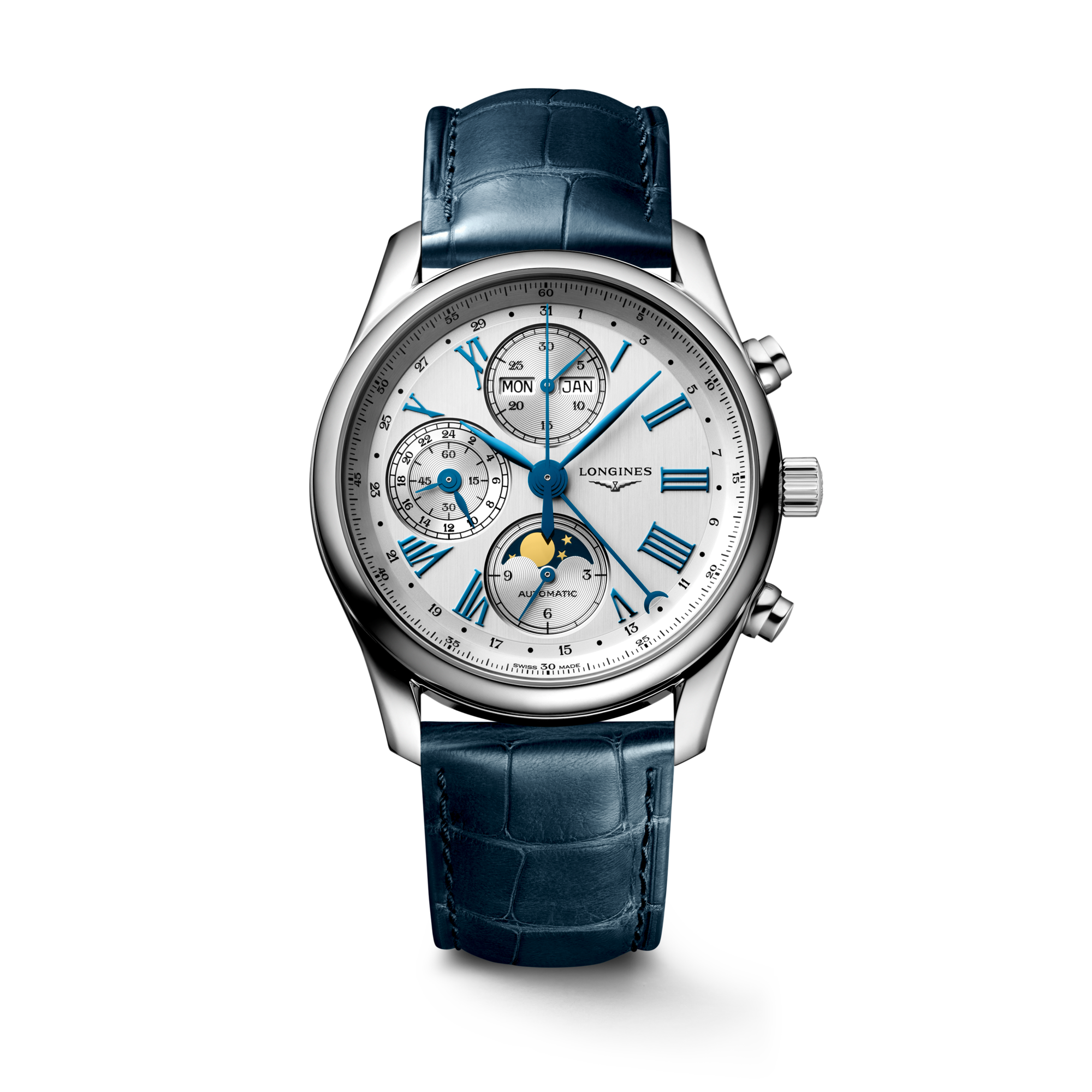 Longines Master Collection Chrono Moonphase 40mm Opaline Ivory Dial Men's Watch L26734712