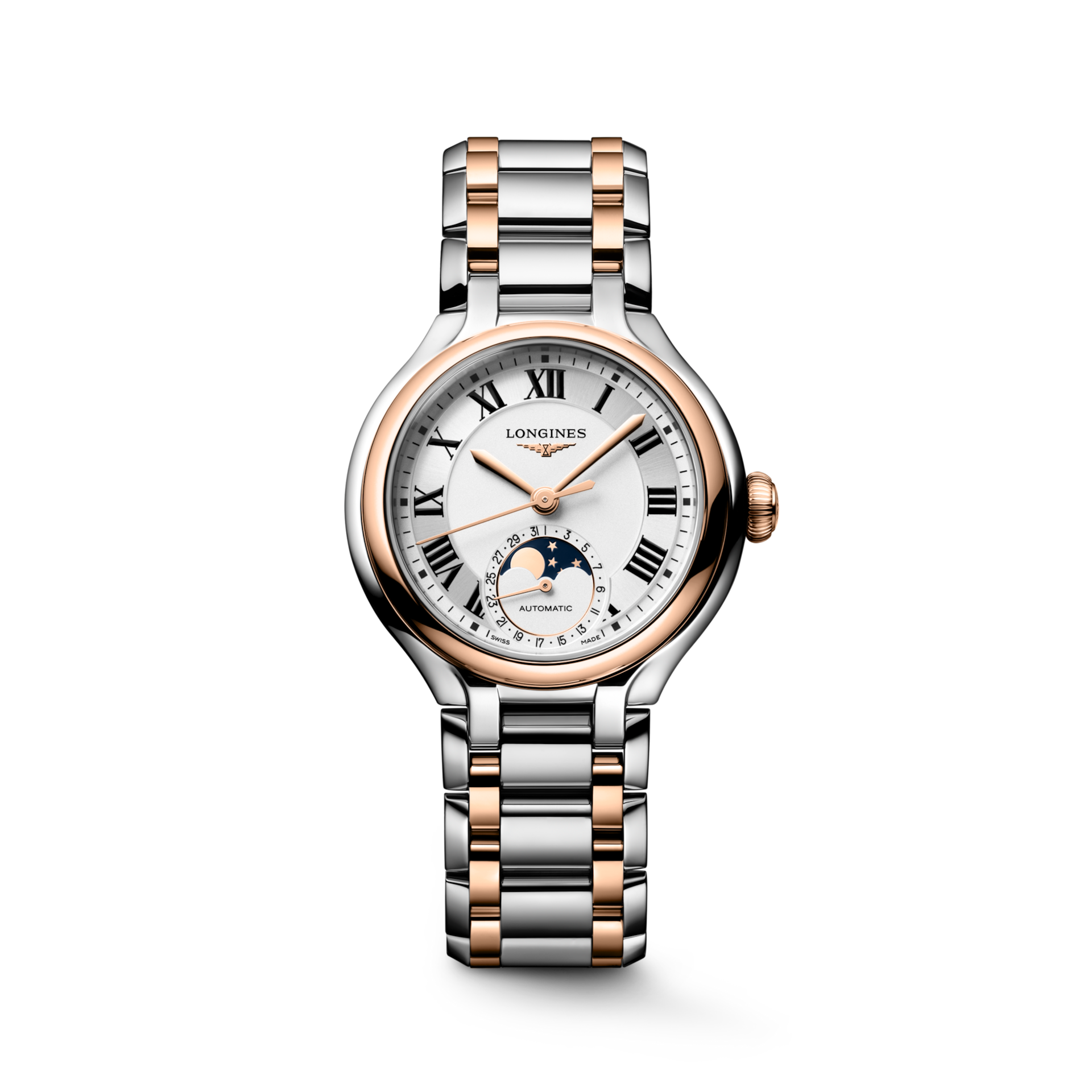 Longines PrimaLuna Moonphase 34mm Opaline Ivory Dial Women's Watch L81265717