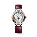 Longines PrimaLuna Moonphase 34mm Sunray Silver Dial Women's Watch L81265712