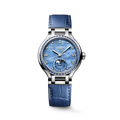 Longines PrimaLuna Moonphase 34mm Blue Mother of Pearl Dial Women's Watch L81260972