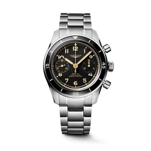 Longines Spirit Pilot Flyback 39.5mm Black Matt Dial Men's Watch L37214536