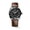 Longines Spirit Zulu Time 39mm Black Dial GMT Leather Men's Watch L38024532