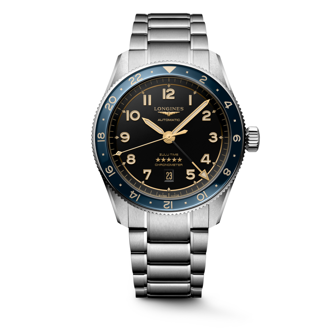 Longines Spirit Zulu Time 42mm Anthracite Dial Men's Watch L38124606