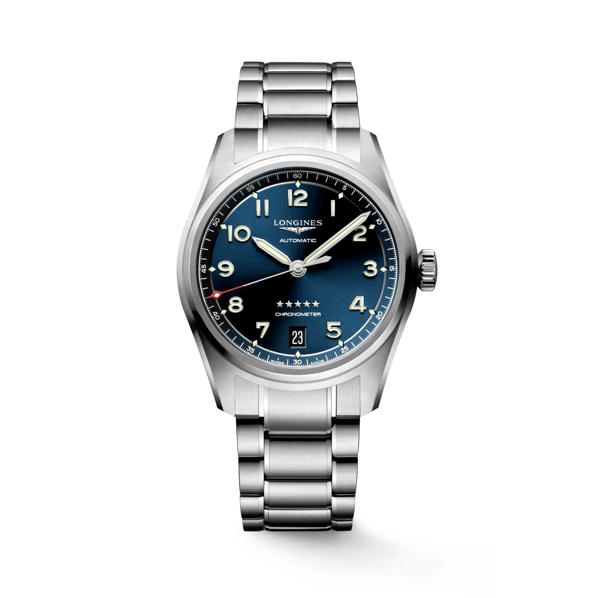 Longines Spirit 37mm Chronometer Blue Dial Steel Unisex Watch L34104936