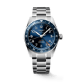 Longines Spirit Zulu Time 39mm Blue Dial GMT Steel Men's Watch L38024936
