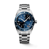 Longines Spirit Zulu Time 39mm Blue Dial GMT Steel Men's Watch L38024936