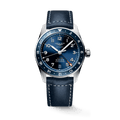 Longines Spirit Zulu Time 39mm Blue Dial GMT Leather Men's Watch L38024932