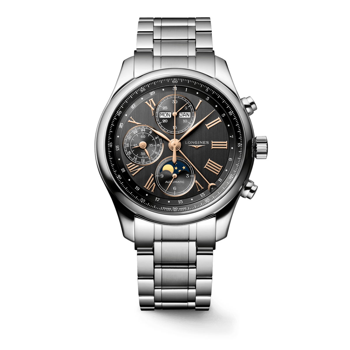 Longines Master Collection 42mm Anthracite Dial Steel Men's Watch L27734616