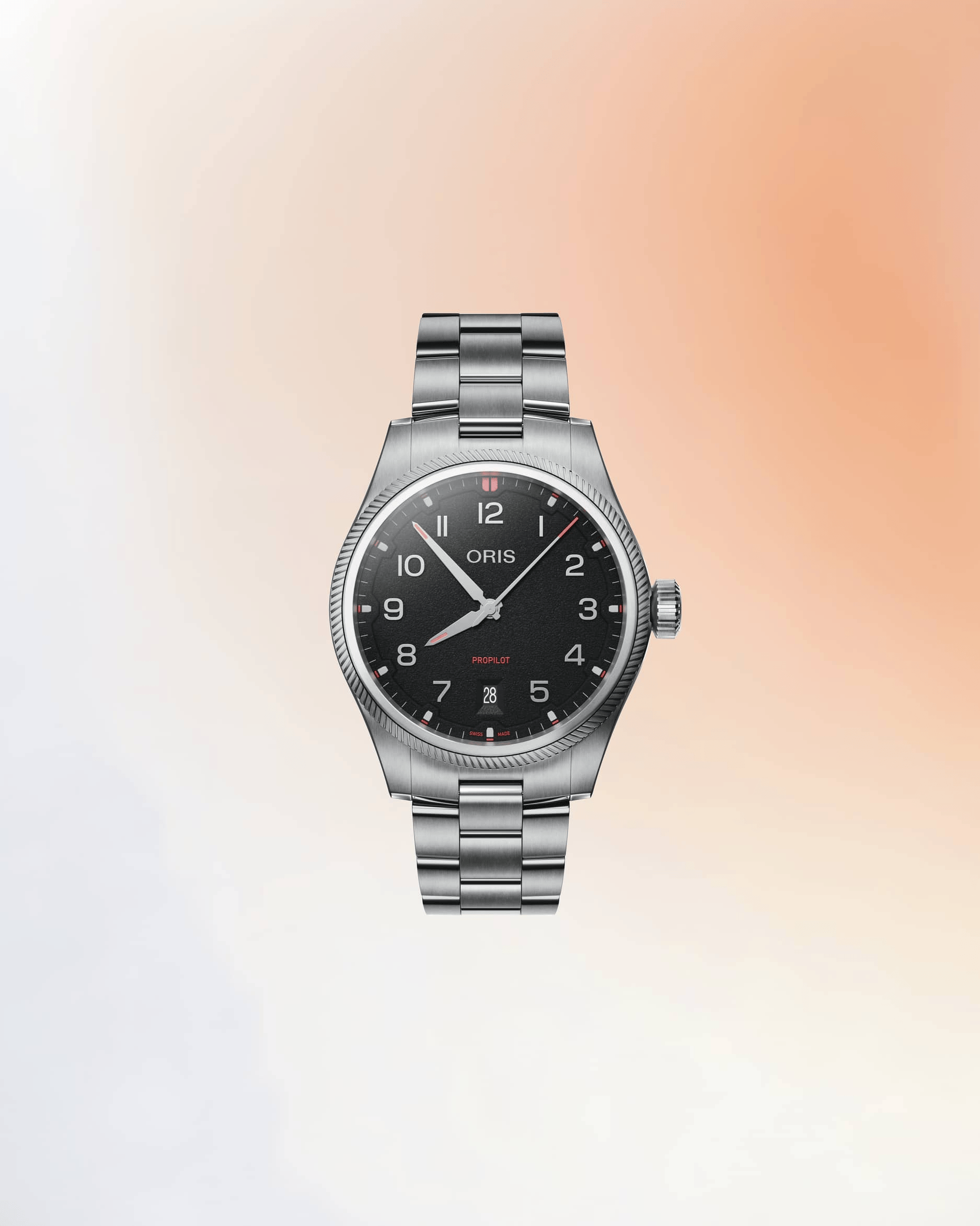 Oris ProPilot Date 41mm Black Dial Men's Watch 01 733 7805 4164-07 8 20 04LC