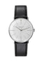 Junghans Max Bill Hand-Winding Black Leather Strap Unisex Watch 027/3700.04