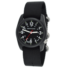 Bertucci DX3 Field Black Dial Black Nylon Men's Watch 11015