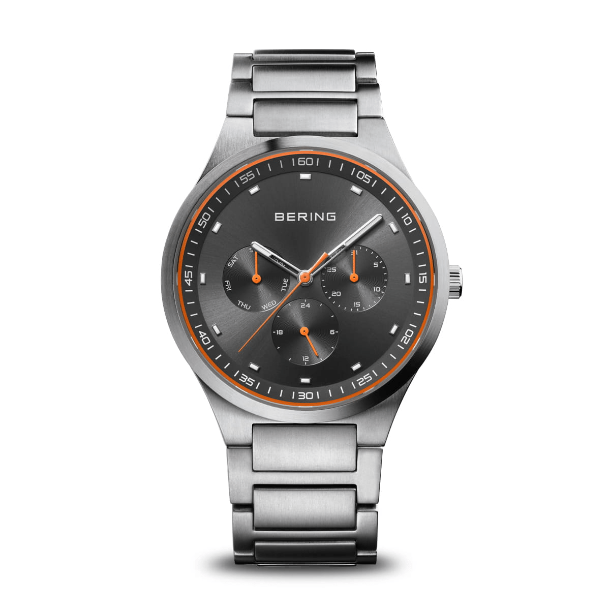 BERING Classic Brushed Grey 40mm Stainless Steel Men's Watch 11740-009