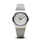BERING Classic 27mm Brushed Silver Swarovski Dial Markers Mesh Band Women's Watch 11927-000