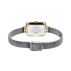 BERING Petite Square 20mm Silver-Gold Women's Watch 14520-010