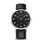 BERING Titanium Brushed Silver 40mm Black Strap Men's Watch 18640-402