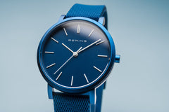 BERING True Aurora Matte Blue 34mm Unisex Watch 16934-799