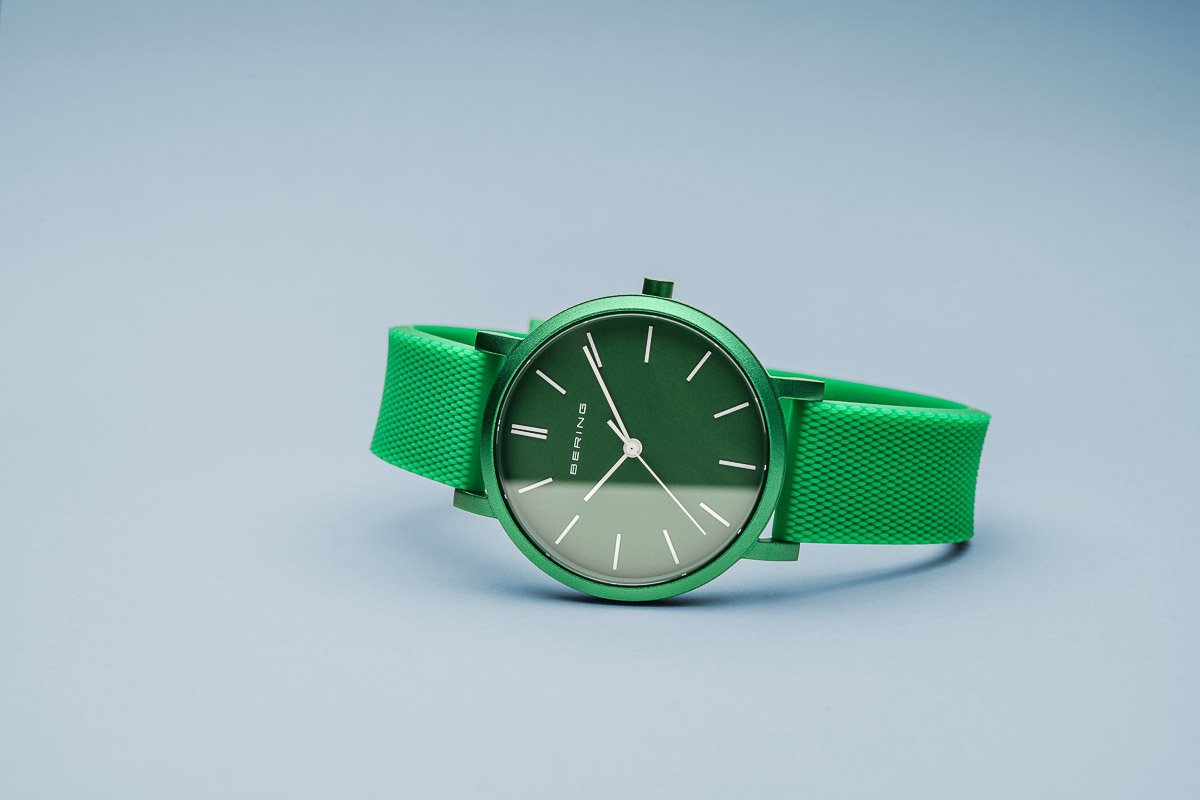 BERING True Aurora Matte Green 34mm Unisex Watch 16934-899
