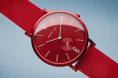 BERING True Aurora Matte Red 40mm Unisex Watch 16940-599