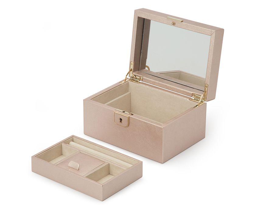 WOLF Palermo Rose Gold Small Jewelry Case 213116