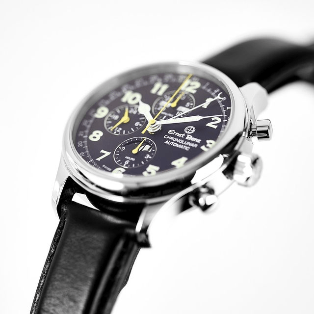 Ernst Benz Chronolunar 44mm Swiss Automatic GMT Moonphase Chronograph Men's Watch GC40311