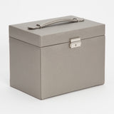 WOLF Heritage Large Jewelry Box With Travel Case Pewter 280134
