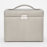 WOLF Heritage Large Jewelry Box With Travel Case Pewter 280134