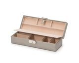 WOLF Heritage Pewter Saffiano Safe Deposit Box 280334