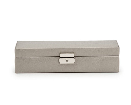 WOLF Heritage Pewter Saffiano Safe Deposit Box 280334