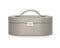 WOLF Heritage Oval Pewter Saffiano Jewelry Box 280534