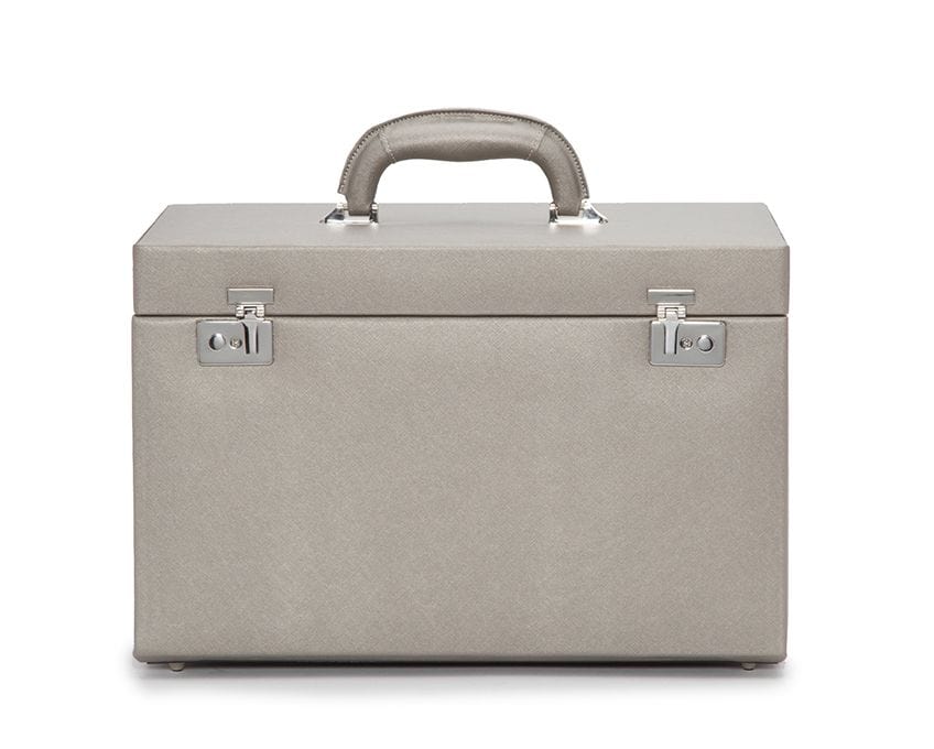 WOLF Heritage Pewter Saffiano Jewelry Armoire Box 280834