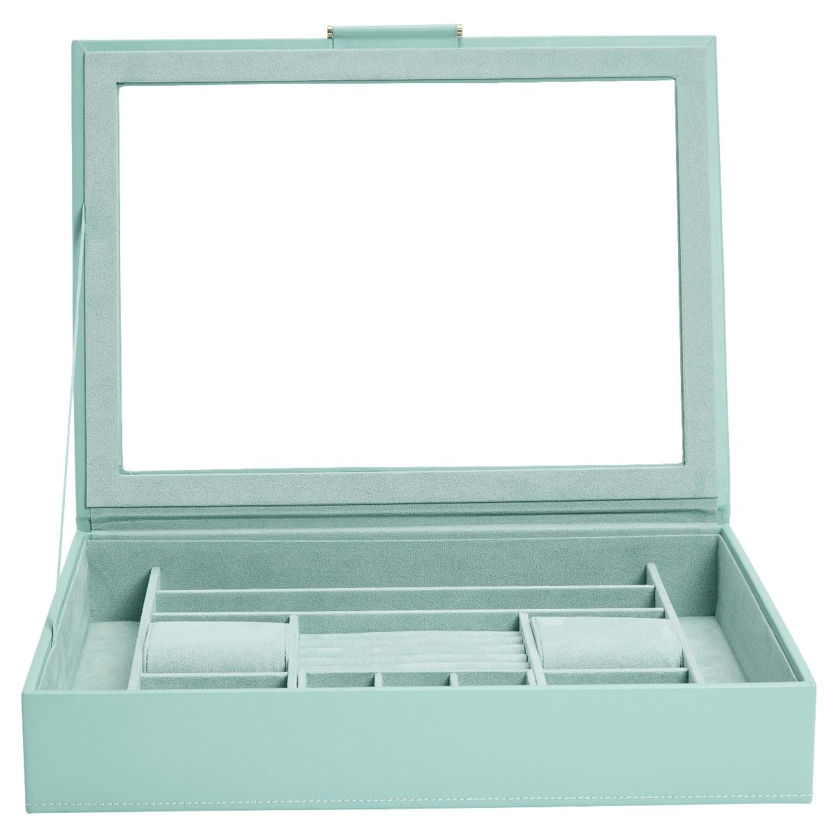 WOLF Sophia Jade Jewelry Box With Window 392430