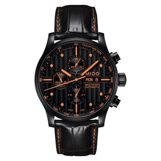 Mido Multifort Special Edition Chrono Black PVD Case Men's Watch M0056143605122