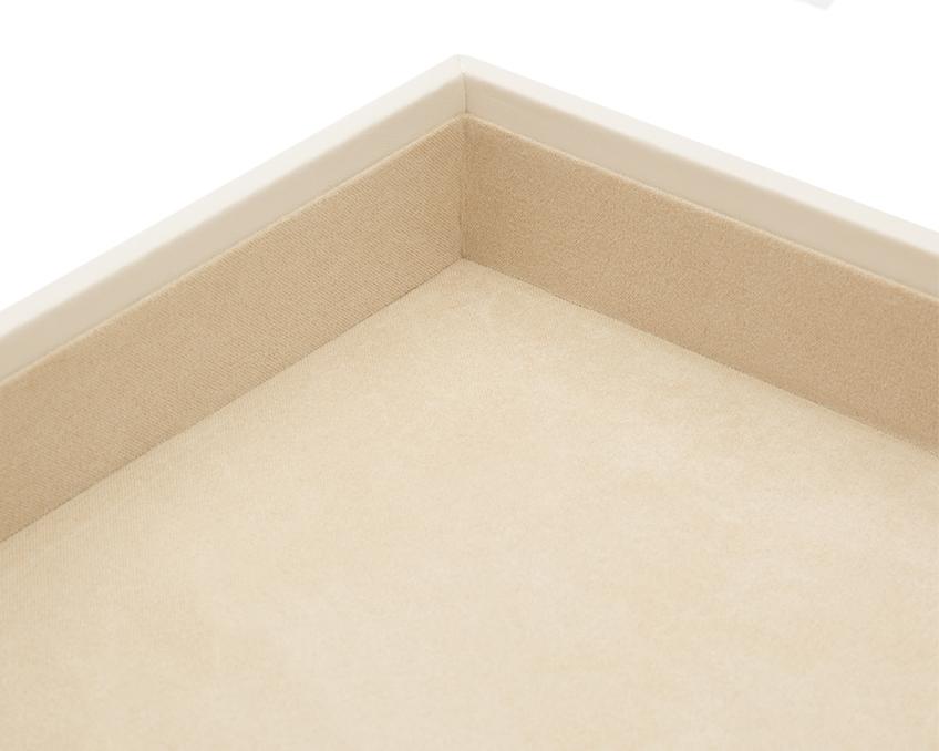 WOLF Vault 1.5" Standard Tray Ivory Leather 435153