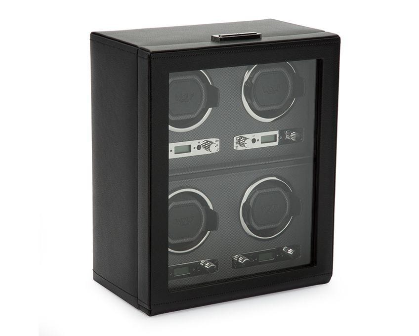 WOLF 456702 Viceroy Four Piece Watch Winder Black