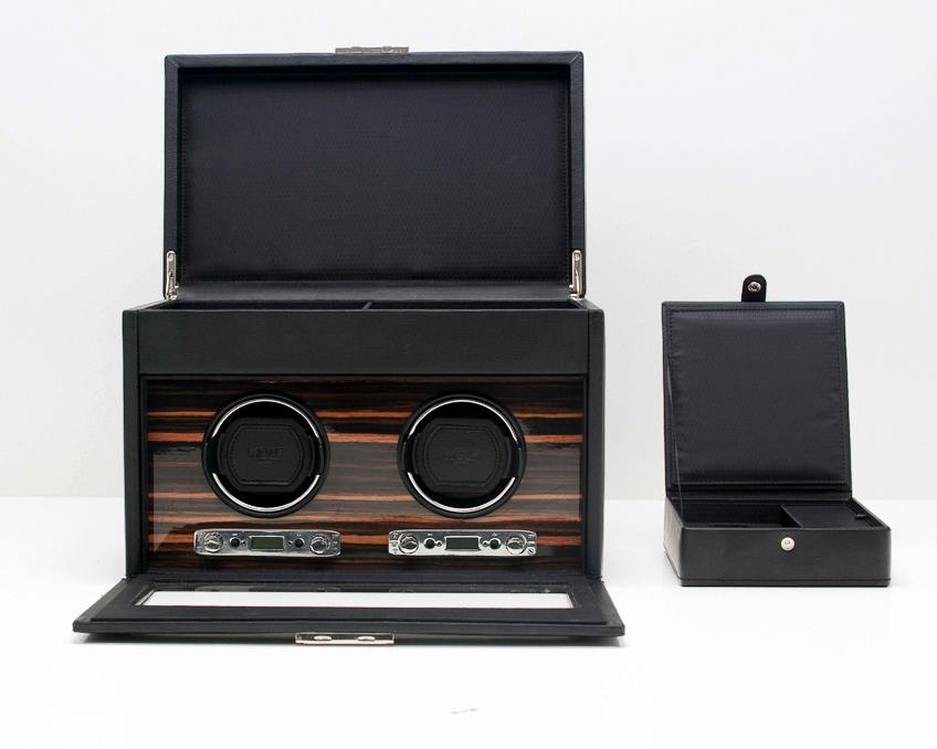 WOLF 457256 Roadster Double Watch Winder With Watch Storage
