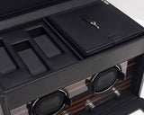 WOLF 457256 Roadster Double Watch Winder With Watch Storage