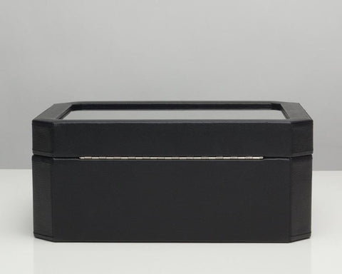 WOLF 458603 Windsor 10 Piece Watch Box with Drawer Black/Purple
