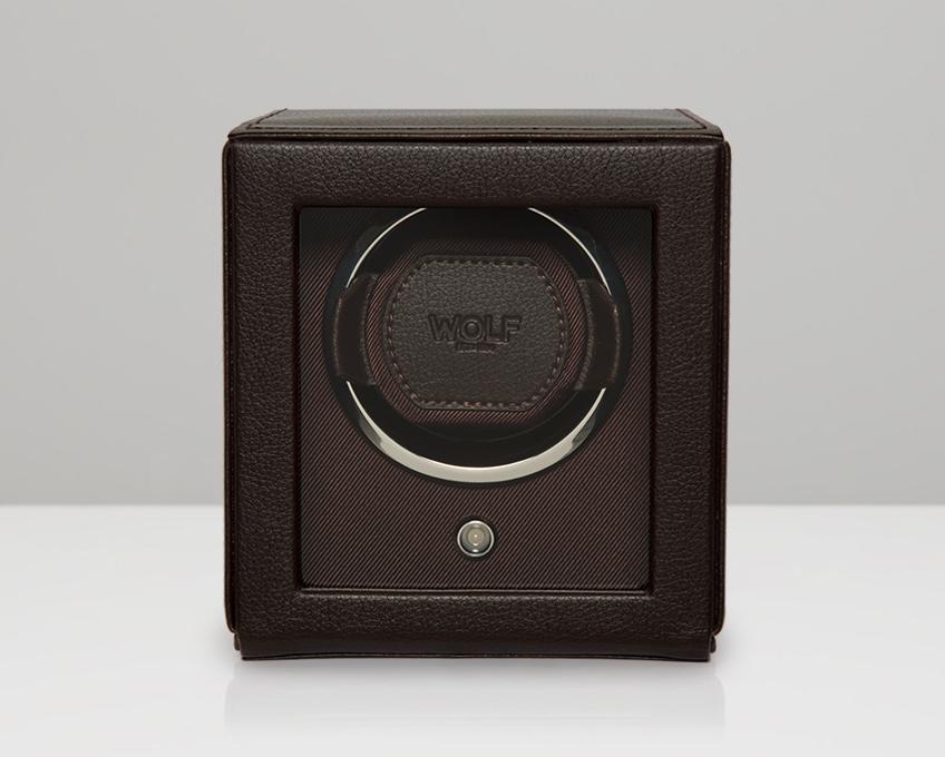 WOLF Cub Brown Watch Winder With Glass Cover 461106