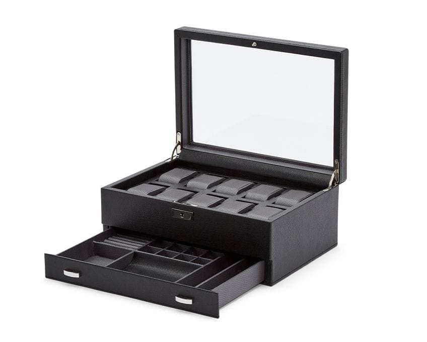 WOLF Viceroy 10 Piece Watch Box With Drawer 466202