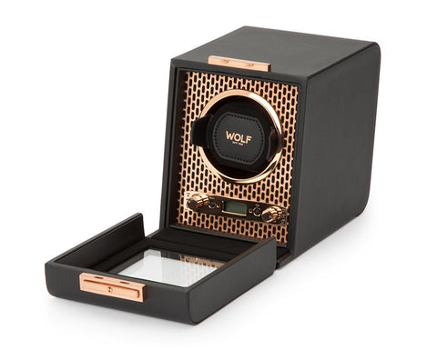 WOLF Axis Copper Metal Plating Single Watch Winder 469116