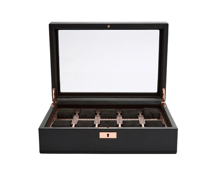 WOLF Axis 10 Piece Copper Watch Box 488116
