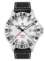 Ernst Benz Chronoflite GMT Automatic ETA Rotating Bezel Silver Dial 47mm Men's Watch GC10522