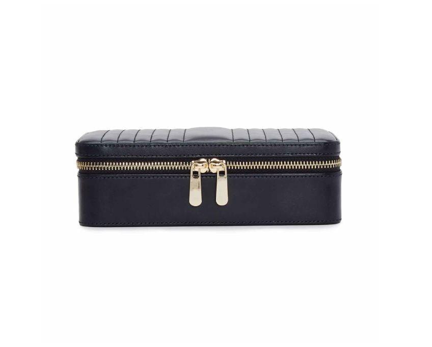 WOLF Maria Medium Jewelry Zip Case Navy 766317